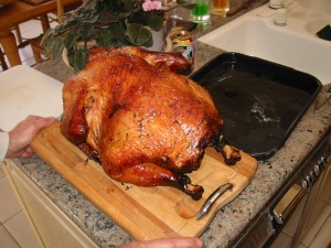 smoked turkey 300x225 Winner of the Thanksgiving Beauty Contest