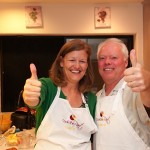 Sue Burgess and Mark Wiggins enjoy the cooking challenge 150x150 “Being Comforted”
