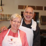 Karin and Gary happy in the kitchen 150x150 Secrets of the CIA:  Team Cooking by AIWF Members from Across the Country