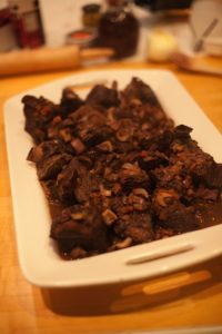 Braised Beef Ribs with Veal Demi-Glace