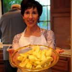 Nance Hochberg prepares the Apples for the Tarte Tatin