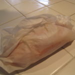 Salmon wrapped in parchment paper